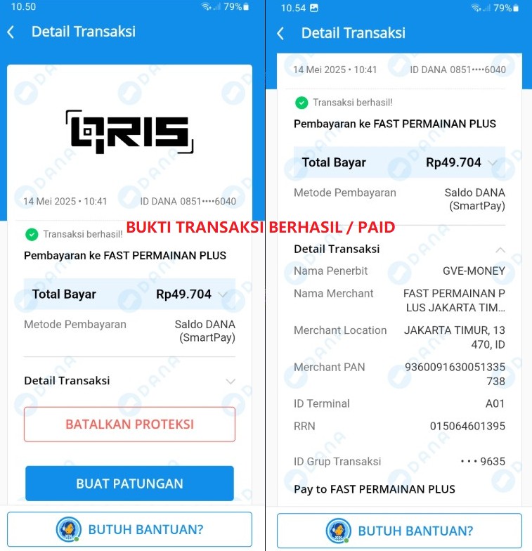 Pengiriman QRIS: Berhasil dan Tidak Berhasil