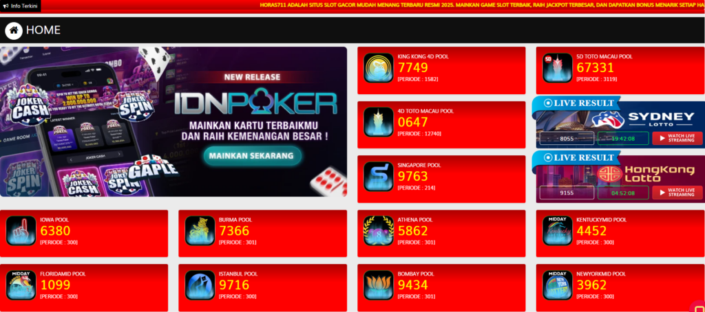 Pemasangan Togel di HORAS711
