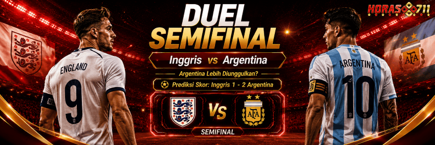 Inggris vs Argentina di Semifinal, Argentina Lebih Diunggulkan?