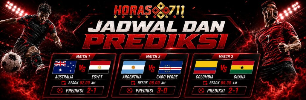 Prediksi Bola Round of 32: Australia vs Egypt, Argentina vs Cabo Verde, dan Colombia vs Ghana