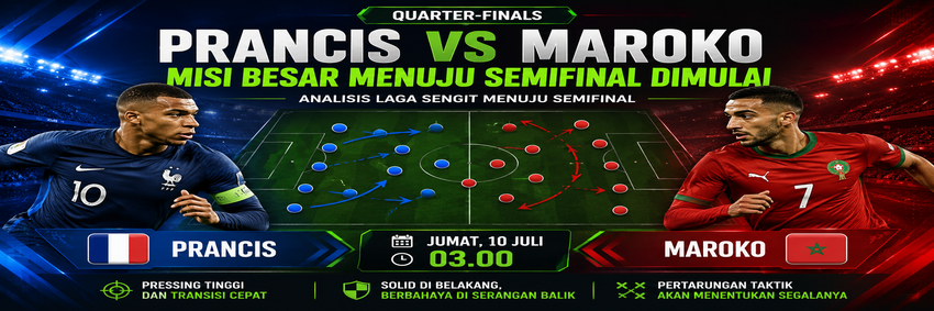 Prancis vs Maroko: Misi Besar Menuju Semifinal Dimulai